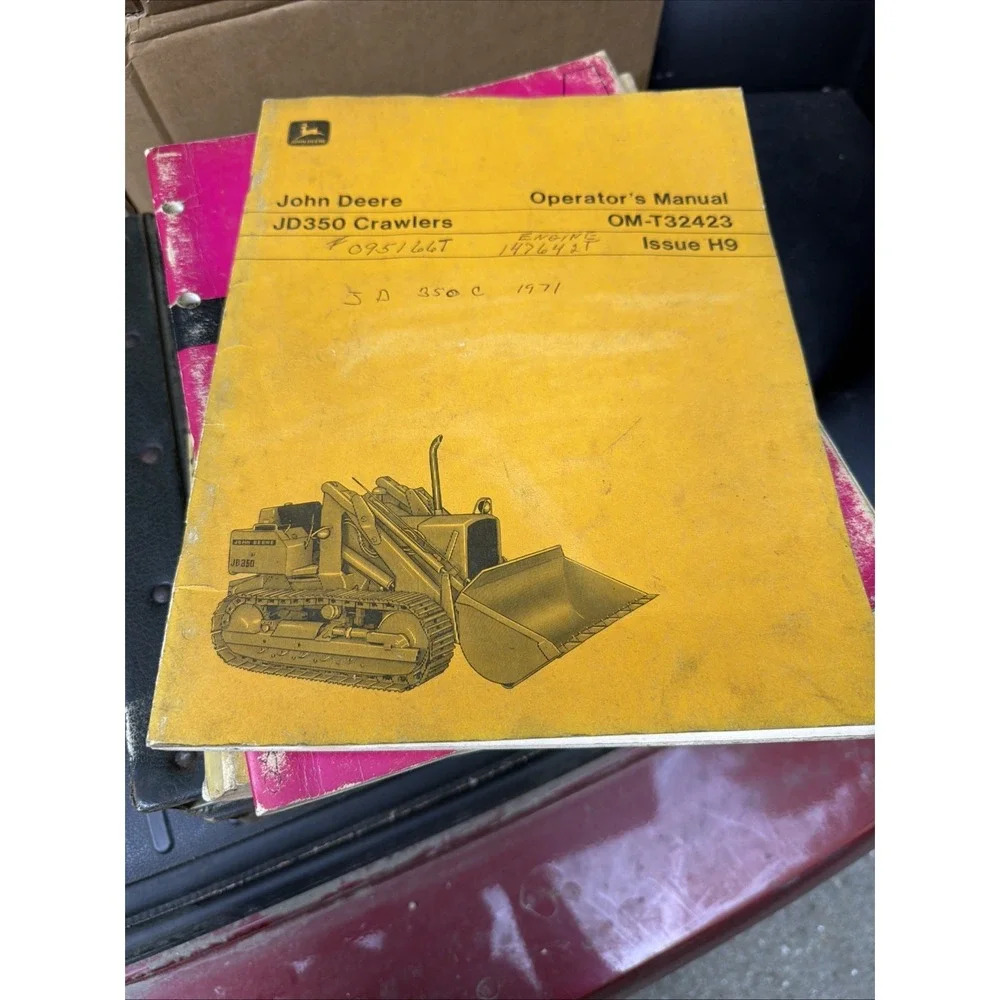 John Deere JD350 Crawlers Operators Manual OM-T32423 Issue H9